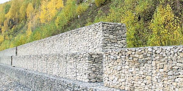 подпорная стена из габионов